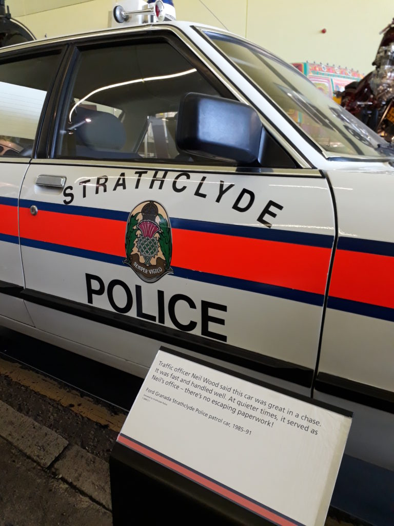 A Strathclyde police patrol car used in 1985-1991.