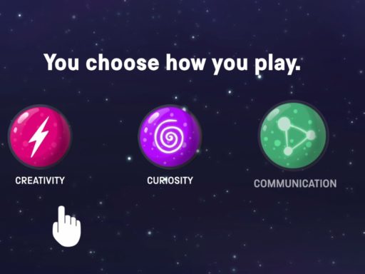 Total Darkness, you choose how to play: creativity, curiosity or communication.