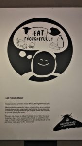Eat thoughtfully poster with everyday examples.