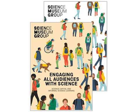 The front cover of our 'Engaging All Audiences with Science' booklet.